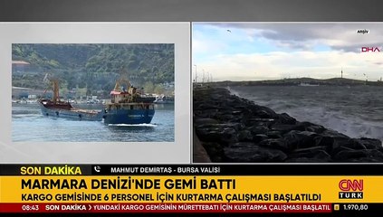 Marmara Denizi'nde gemi battı!