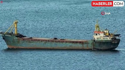 Kargo gemisi İmralı Adası açıklarında battı