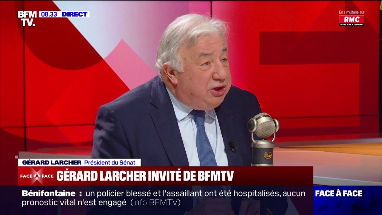 Grève SNCF: pour Gérard Larcher, "il faut prendre des dispositifs qui fassent que cet usage de la grève ne soit pas une prise d'otage"