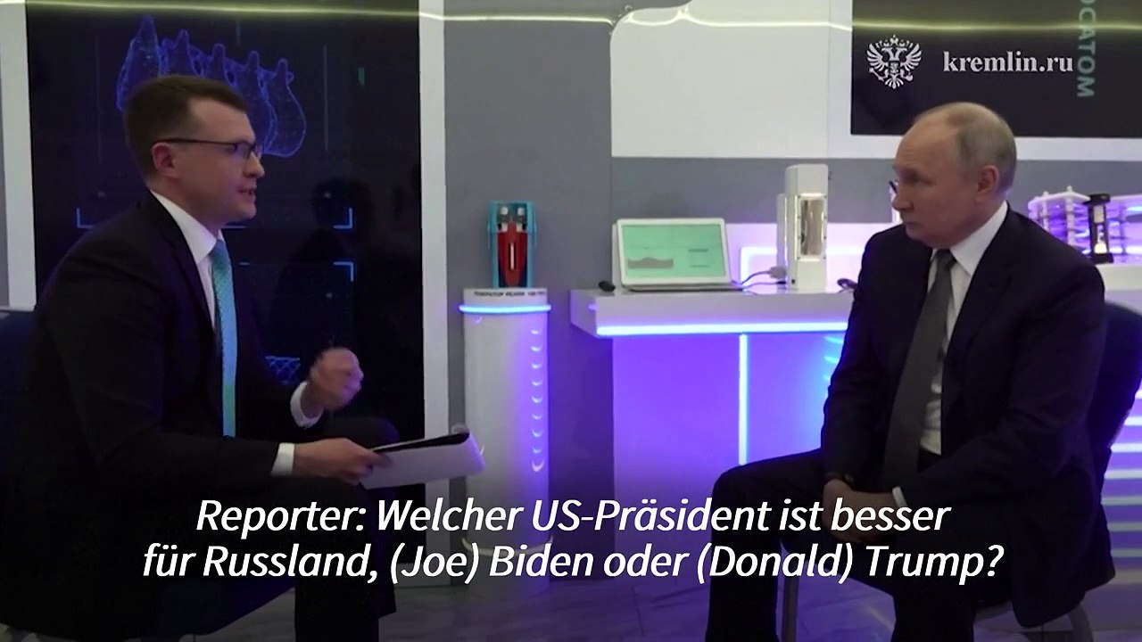 Putin wünscht sich eher Biden statt Trump als US-Präsident