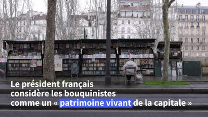 JO de Paris : Emmanuel Macron renonce à déplacer les bouquinistes