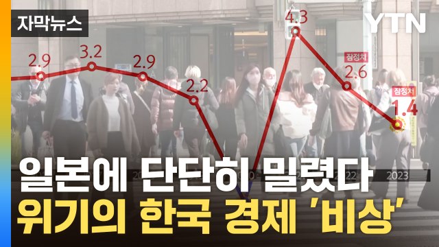 [자막뉴스] 일본에 단단히 밀린 한국 경제...외환위기 이후 처음 / YTN