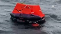 Marmara Denizi'nde batan kargo gemisinin mürettebatı için kurtarma çalışması sırasında 1 adet boş can salı bulundu.