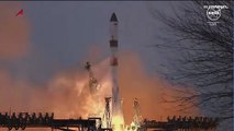 شاهد: روسيا تطلق مركبة شحن إلى محطة الفضاء الدولية من قاعدة بايكونور في كازاخستان