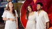 Surbhi Chandna & Karan Sharma Twin In White To Celebrate Valentine's Evening