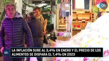 La inflación sube al 3,4% en enero y el precio de los alimentos se dispara el 7,4% en 2023