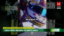 Sergio 'Checo' Pérez revela el casco que usará para la temporada 2024 de la Fórmula 1