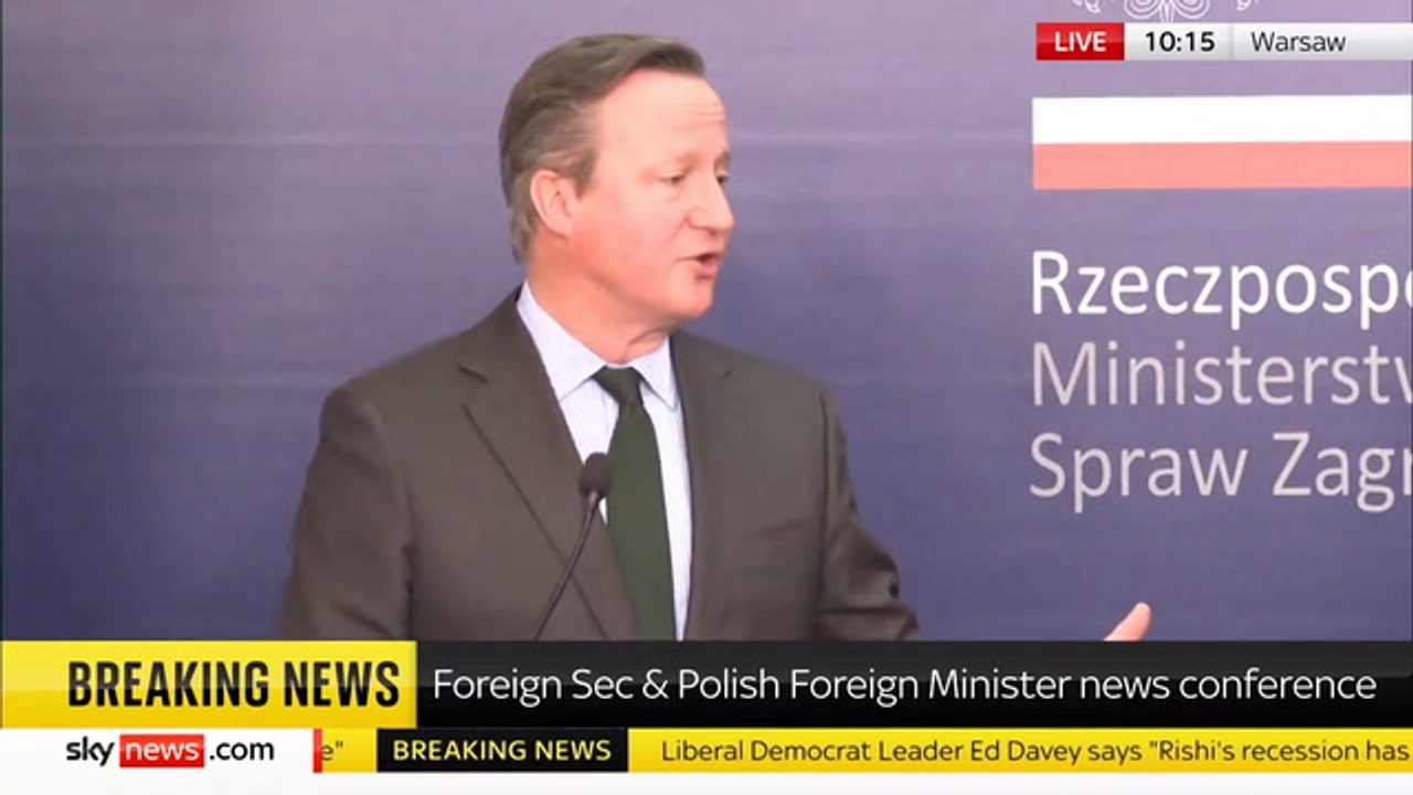 Lord Cameron Doubles Down On Hitler Warning To Donald Trump Supporters In Us Congress Over Ukraine Aid