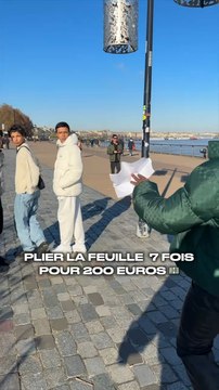 Plier la feuille + de 7 fois (exclu dailymotion)