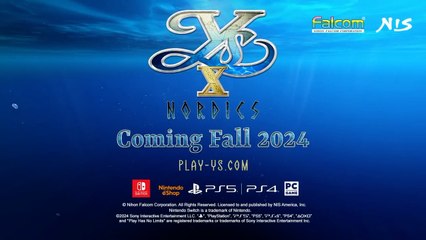 Ys X Nordics Official Announcement Trailer