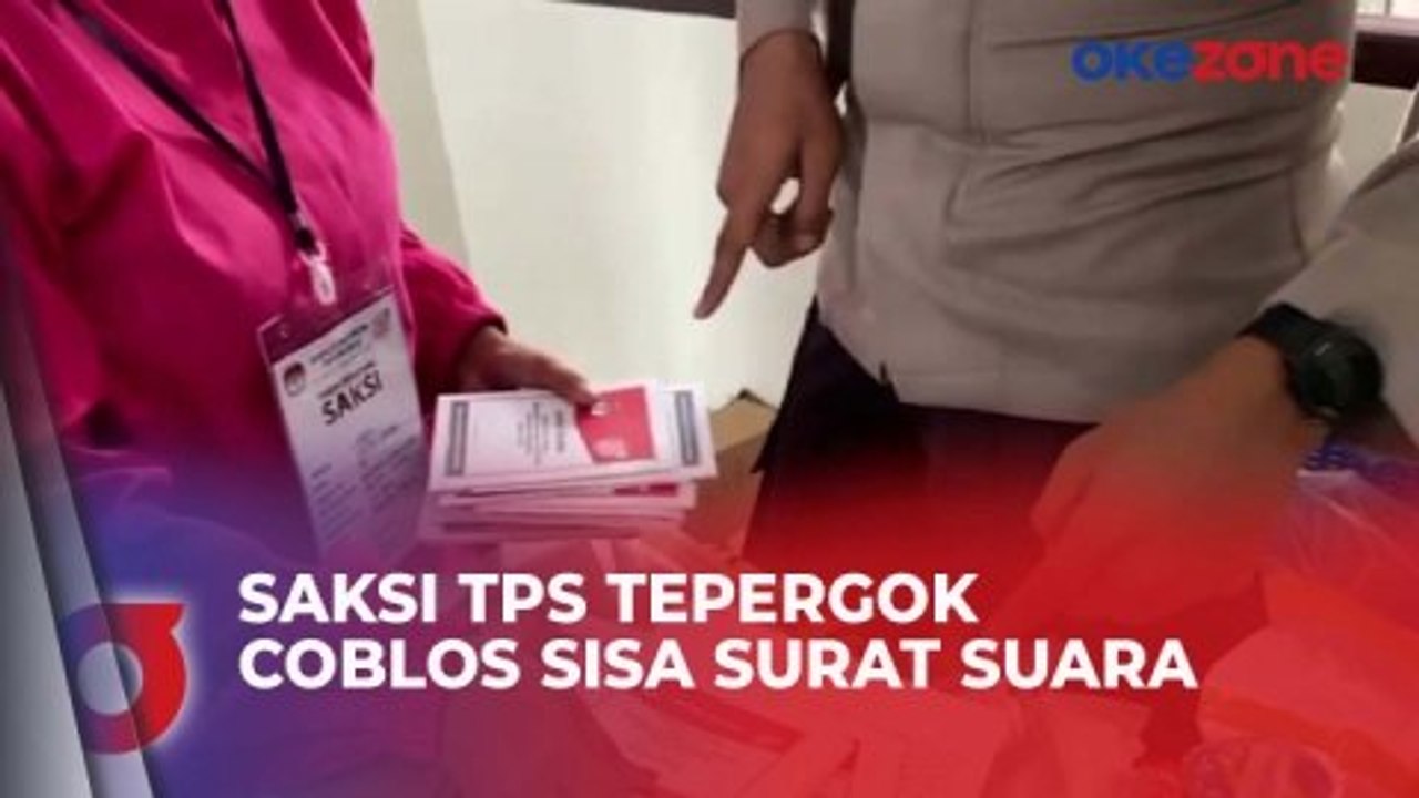 Tepergok Coblos Sisa Surat Suara, Saksi TPS di...