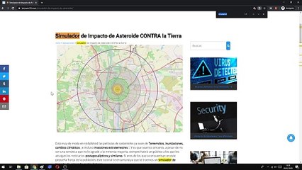 SIMULADOR de IMPACTO de ASTEROIDE CONTRA la Tierra (500 KM) 2024 BOOM