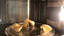 Cómo cocinar cortezas de trigo al microondas