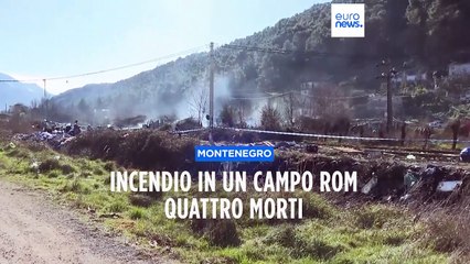 Montenegro: incendio in un insediamento Rom, quattro morti