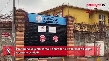 Okullar depreme ne kadar dayanıklı? İstanbul Valiliği son raporu yayımlandı