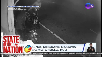 Lalaking nagtangkang nakawin ang isang motorsiklo, huli | SONA