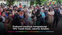 H 1 Pencoblosan, Prabowo Ziarah ke Makam Orang Tua