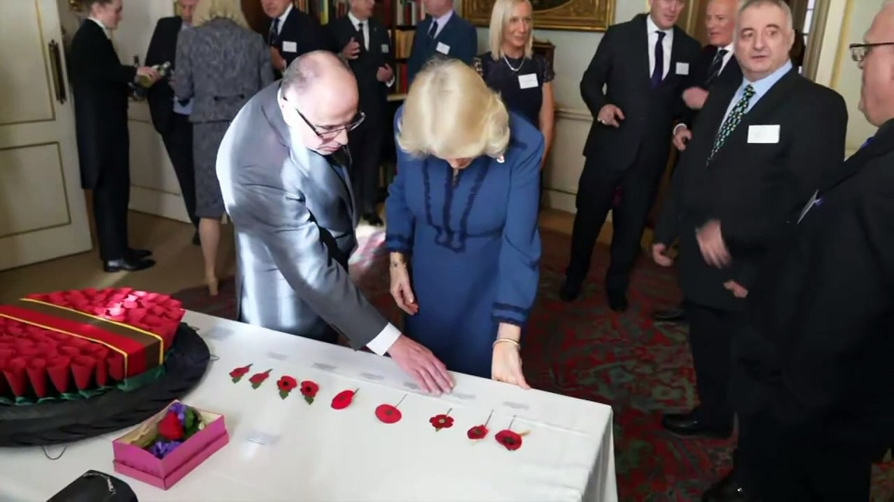 Queen Camilla marks 100th anniversary of the Poppy Factory