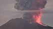 Moment Sakurajima volcano erupts sending smoke three miles high in Japan