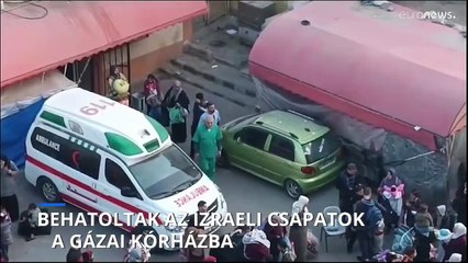 Behatolt az izraeli hadsereg a Gáza déli részén fekvő Nasszer kórházba
