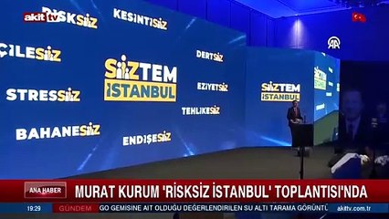 Murat Kurum risksiz İstanbul Toplantısı'nda
