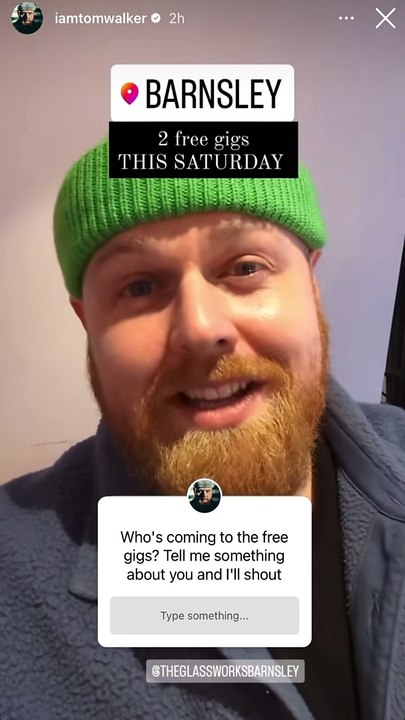 BRIT Award winner Tom Walker announces free gigs in Barnsley