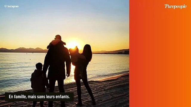 VIDÉO Karine Ferri et Yoann Gourcuff heureux en famille à la plage, rare apparition du couple