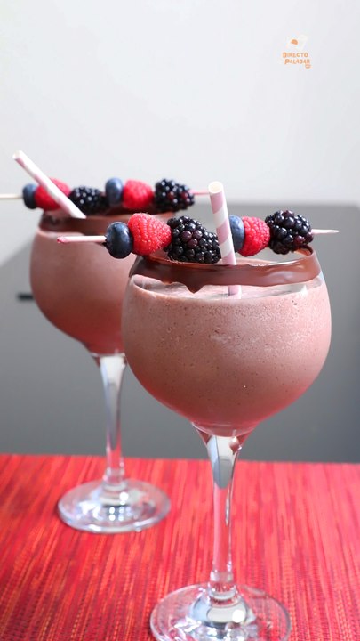 Frappé de Helado de chocolate y vino tinto