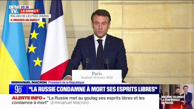 Emmanuel Macron dénonce les manœuvres de désinformation, de manipulation de l'information et les attaques sur le plan cyber de la Russie contre les démocraties européennes
