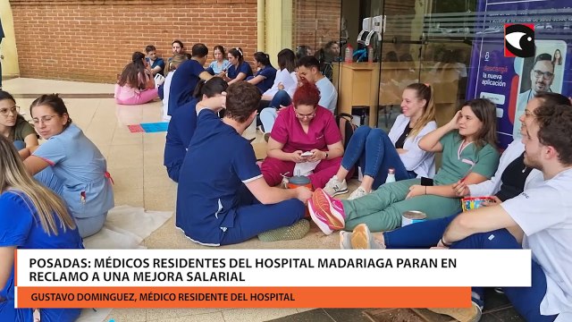 Posadas Médicos residentes del Hospital Madariaga iniciaron un paro en reclamo a una mejora salarial