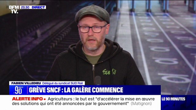Grève à la SNCF: Pour l'instant, c'est un échec, dans la mesure où on n'a pas réussi à trouver un compromis , affirme Fabien Villedieu (délégué du syndicat Sud-Rail)