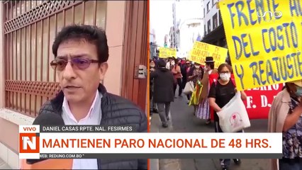 mantienen paro nacional de 48 hrs