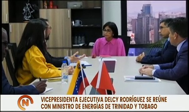 Vpdta. Delcy Rodríguez sostuvo importante encuentro con el Min. de Energías de Trinidad y Tobago