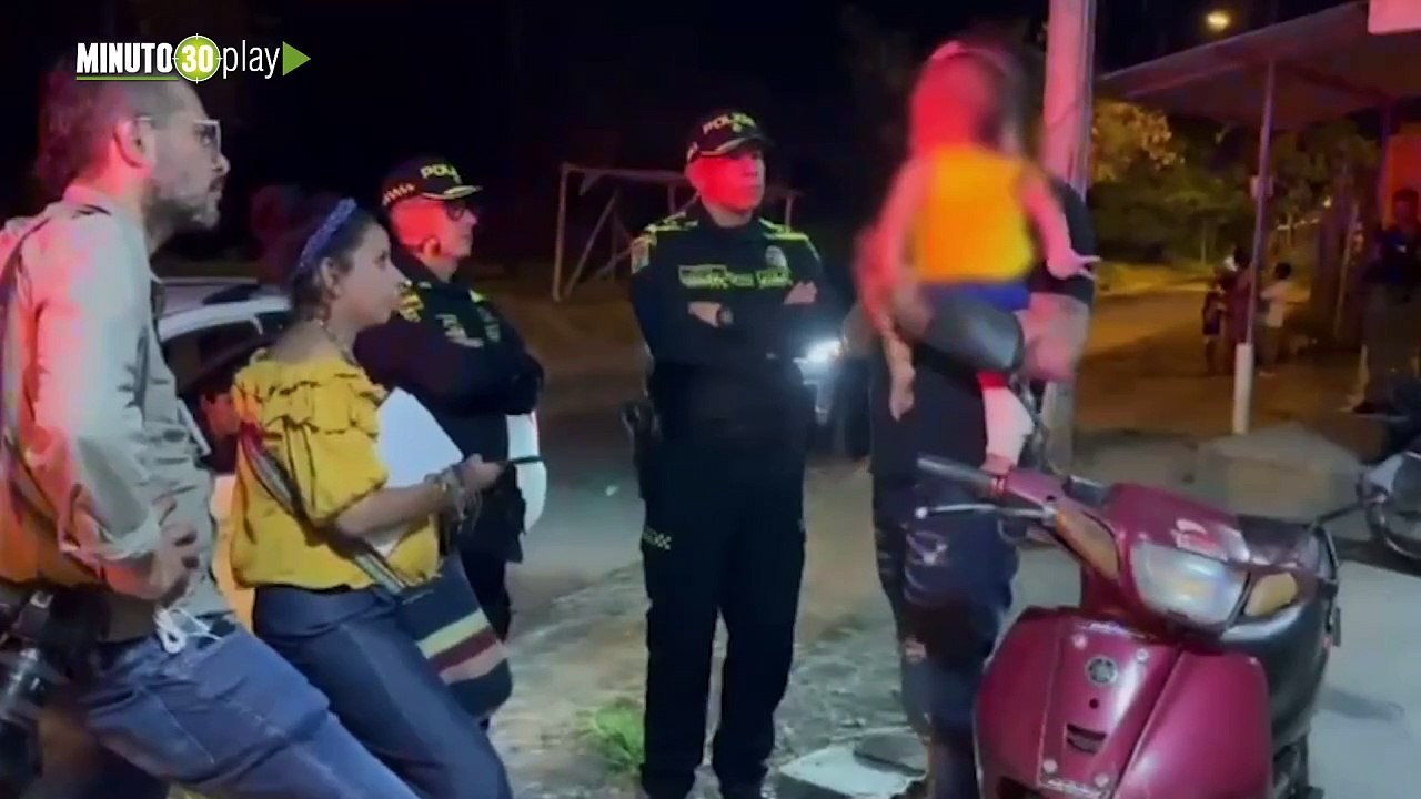 La Policía visita niño de 12 meses herido en los violentos ataques de la banda la Inmaculada en Tuluá