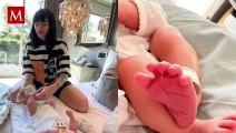 Christian Nodal mostró por primera vez el rostro de la bebé que tuvo con Cazzu