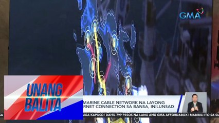 PHL domestic submarine cable network na layong pabilisin ang internet connection sa bansa, inilunsad | UB