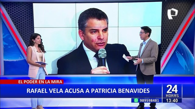 Rafael Vela sobre investigación: “soy un agraviado producto de la conspiración de Patricia Benavides