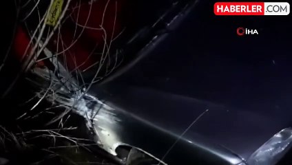 Kontrolden çıkan otomobil su kanalına uçtu: 1 yaralı