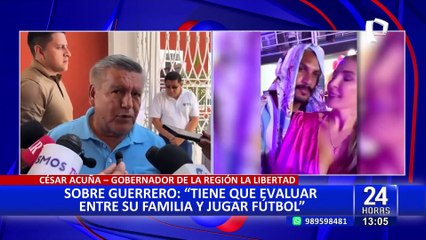 Cesar Acuña sobre recisión del contrato de Paolo Guerrero: “vamos a ser muy flexibles”