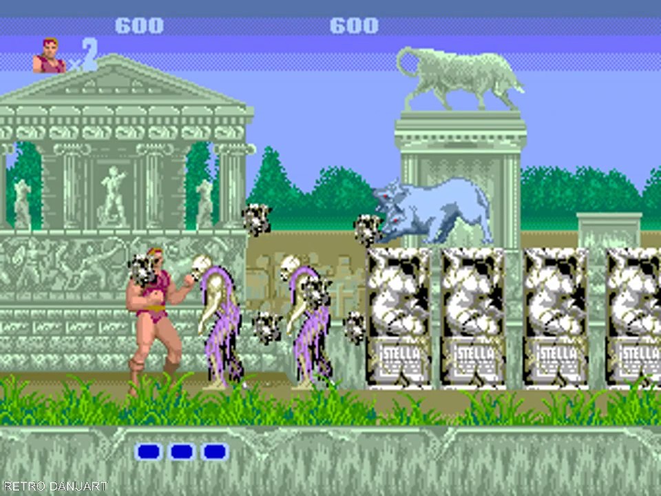 Jeu Altered Beast Sur Mega Drive - Version PAL - Vintage SEGA