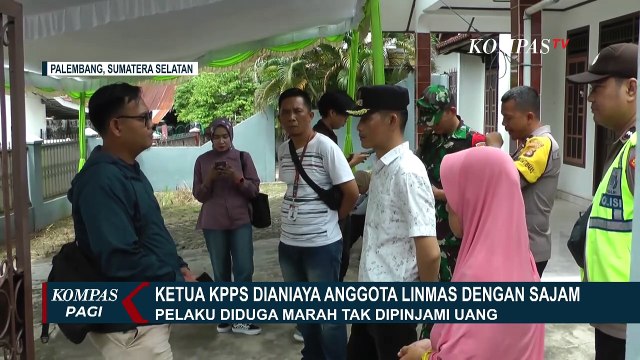 Ketua KPPS di Palembang Dianiaya Anggota Linmas dengan Sajam, Diduga Masalah Uang!