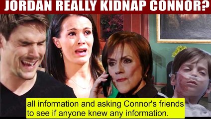 CBS Y&R Spoilers Connor mysteriously disappears - Adam confirms that Jordan is t