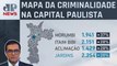 Itaim Bibi e Morumbi são os bairros com maior alta em caso de roubo na cidade de São Paulo