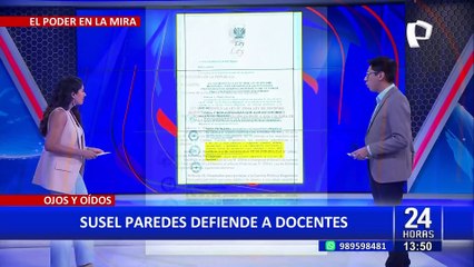 Télécharger la video: Susel Paredes sobre PL de destitución de docentes: “Boluarte y Otárola quieren maestros fujimoristas”