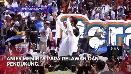 Pesan Anies pada Pendukung di Tengah Ketertinggalan Suara Quick Count Pilpres