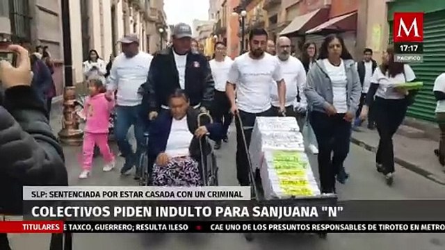 Colectivos y asociaciones de los Derechos Humanos en SLP piden indulto para San Juana 'N'