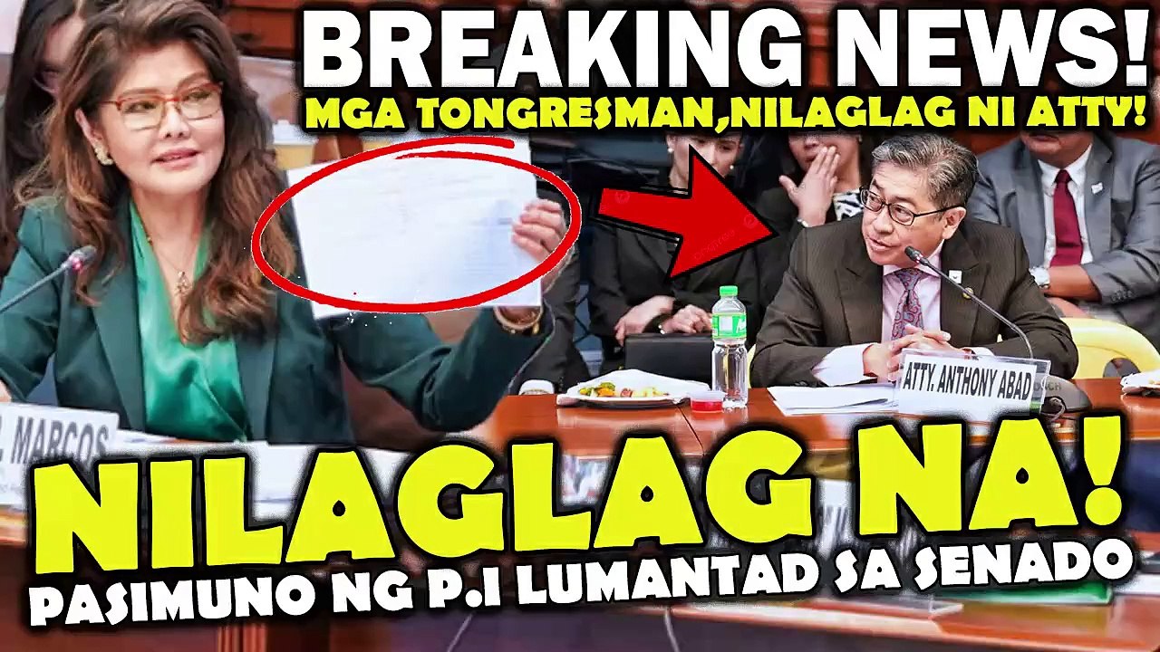 Mga Tongresman,nilaglag na! Atty. Abad na pasimuno ng P.I Lumantad sa senado