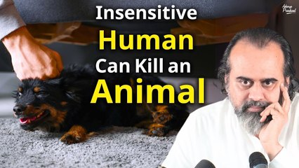 Only an insensitive human can kill an animal || Acharya Prashant (2018)