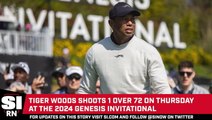 Tiger Woods Shoots 1-Over 72 At Genesis Invitational
