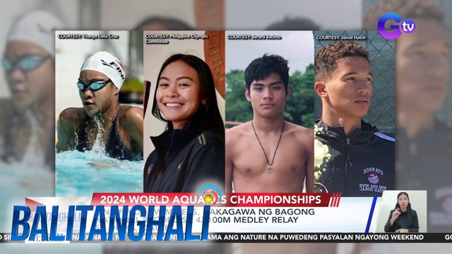 4 na Pinoy swimmers, nakagawa ng bagong national record sa 4X100M Medley Relay sa Doha, Qatar | BT